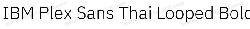 IBM Plex Sans Thai Looped Bold字体转换
